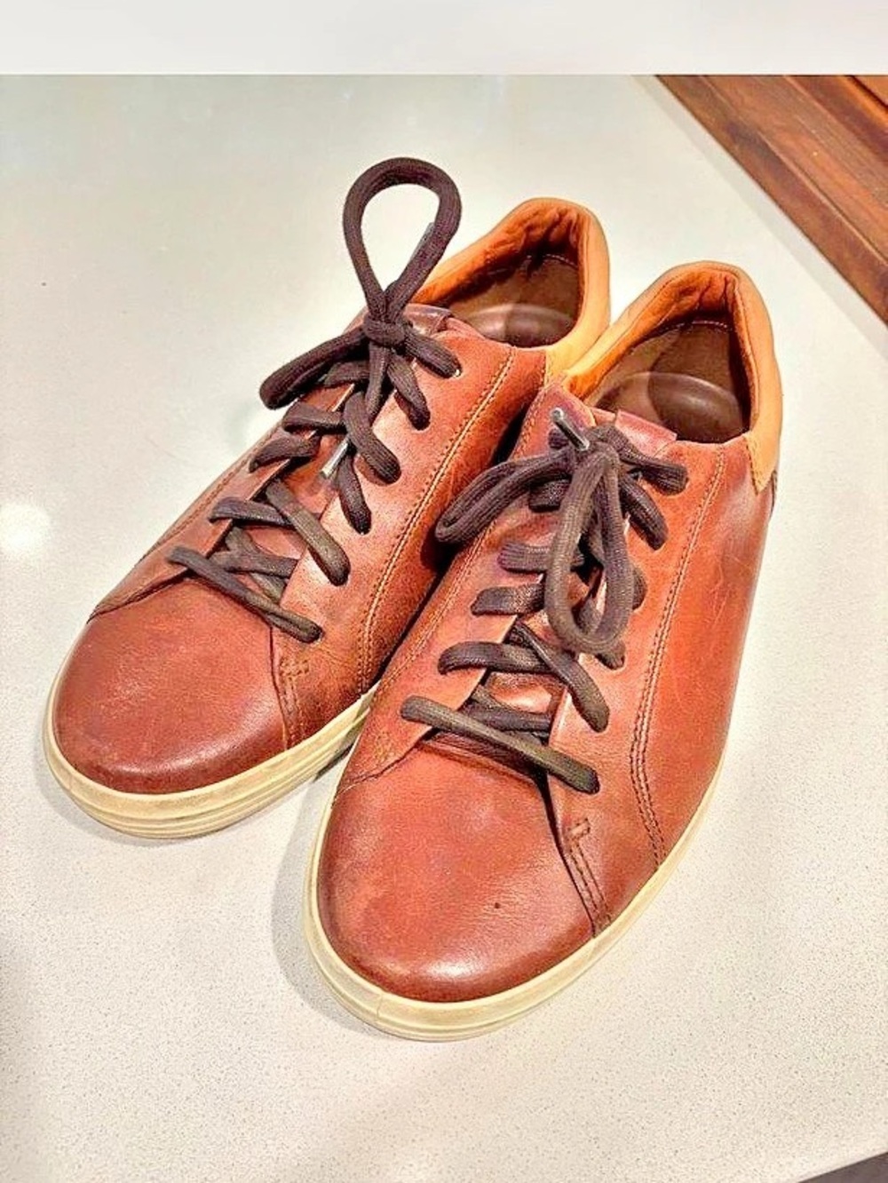 ECCO Soft 7 Sneaker Brown Leather Sneakers